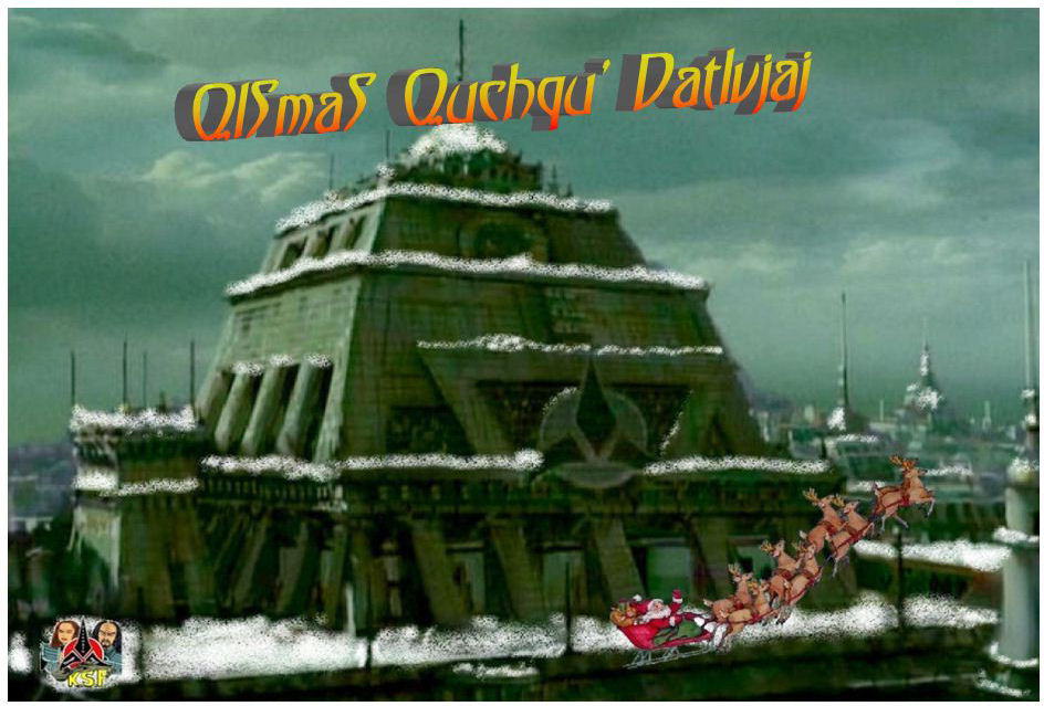 Father Christmas Flying over Qo'noS